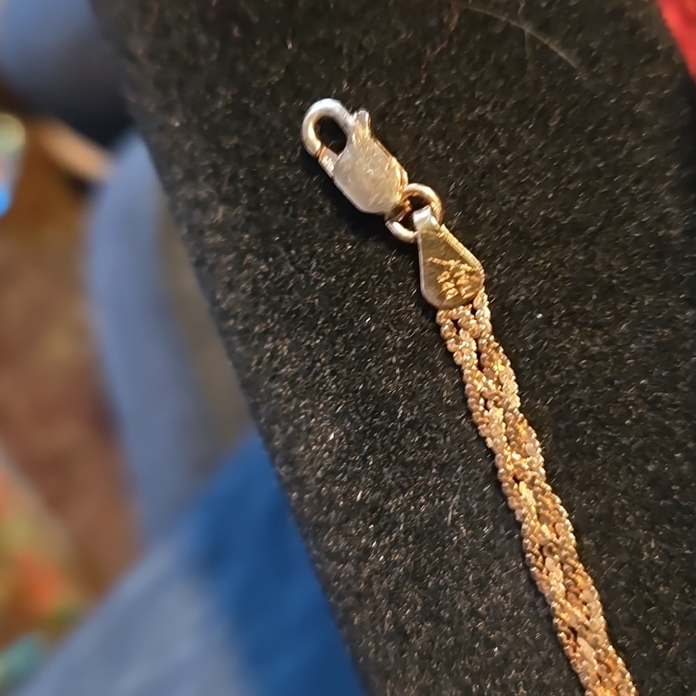 Rose Gold Braided Bracelet - Picture 2 of 3